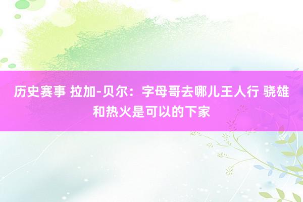 历史赛事 拉加-贝尔：字母哥去哪儿王人行 骁雄和热火是可以的下家