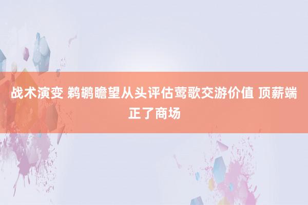 战术演变 鹈鹕瞻望从头评估莺歌交游价值 顶薪端正了商场