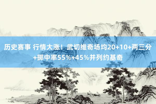 历史赛事 行情大涨！武切维奇场均20+10+两三分+掷中率55%+45%并列约基奇