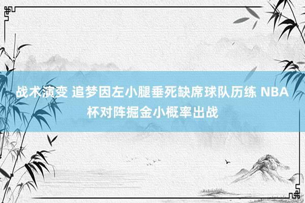 战术演变 追梦因左小腿垂死缺席球队历练 NBA杯对阵掘金小概率出战